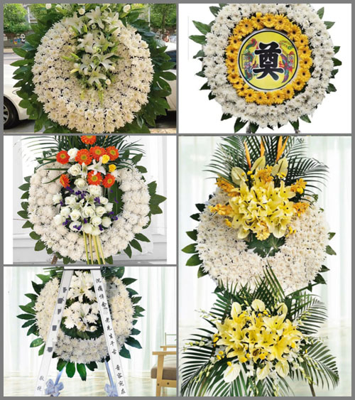 湖南永州祁阳县大忠桥镇白鹤洞村花圈速递
